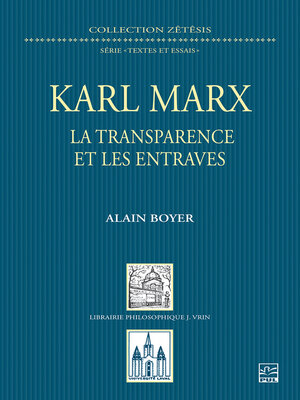 cover image of Karl Marx